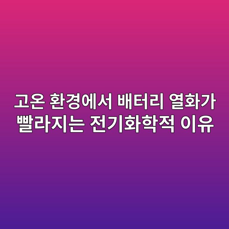 고온 환경에서 배터리 열화가 빨라지는 전기화학적 이유, 이차전지 2 eab3a0ec98a8 ed9998eab2bdec9790ec849c ebb0b0ed84b0eba6ac ec97b4ed9994eab080 ebb9a8eb9dbceca780eb8a94 eca084eab8b0ed9994ed9599eca081 1787407467