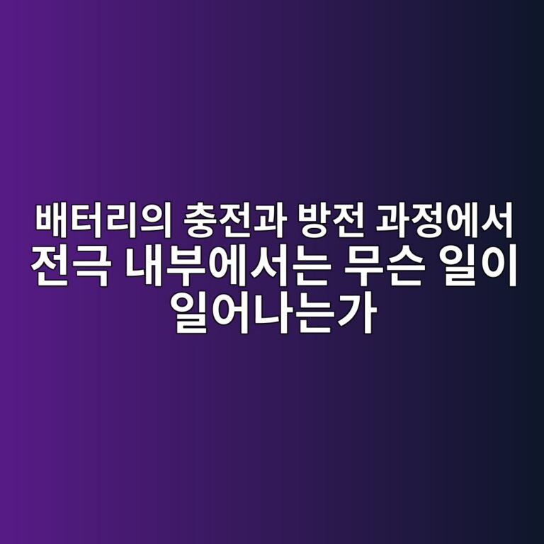 배터리의 충전과 방전 과정에서 전극 내부에서는 무슨 일이 일어나는가 3 ebb0b0ed84b0eba6acec9d98 ecb6a9eca084eab3bc ebb0a9eca084 eab3bceca095ec9790ec849c eca084eab7b9 eb82b4ebb680ec9790ec849ceb8a94 ebacb4 1787226213