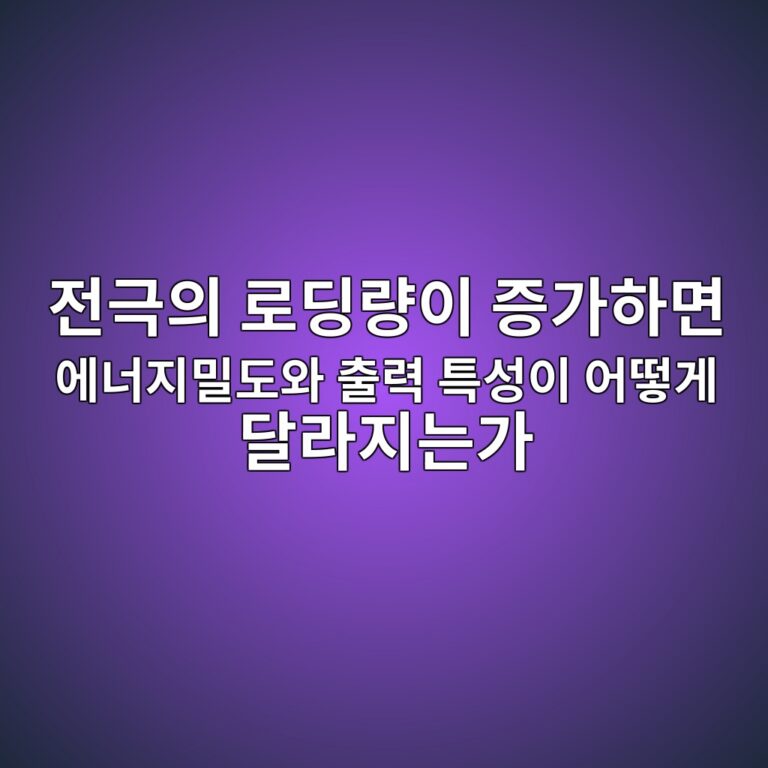 이차전지. 전극의 로딩량이 증가하면 에너지밀도와 출력 특성이 어떻게 달라지는가 5 eca084eab7b9ec9d98 eba19ceb94a9eb9f89ec9db4 eca69deab080ed9598eba9b4 ec9790eb8488eca780ebb080eb8f84ec9980 ecb69ceba0a5 ed8ab9ec84b1 1788182685