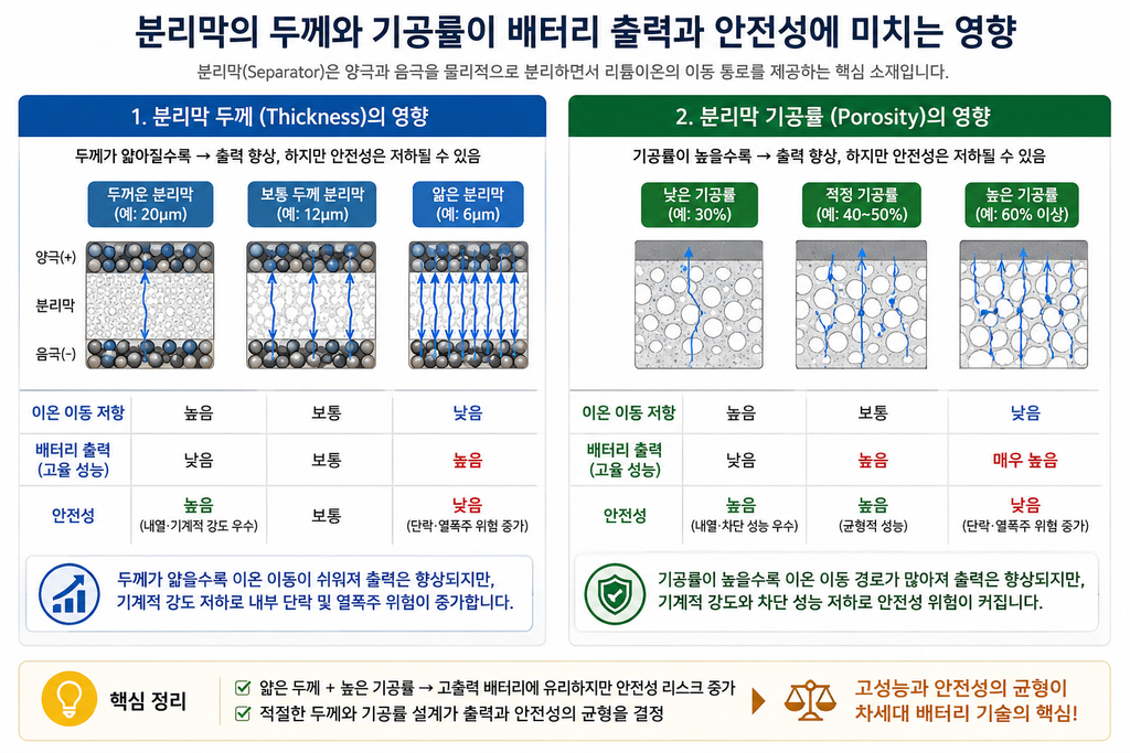이차전지. 분리막의 두께와 기공률이 배터리 출력과 안전성에 미치는 영향 2 image 1