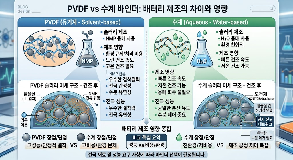 이차전지. PVDF와 수계 바인더는 무엇이 다르며 배터리 제조에 어떤 영향을 주는가 2 image 7