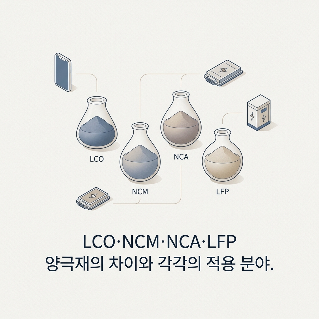 ai thumbnail minimal LCO·NCM·NCA·LFP 양극재의 차이와 각각의 적용 분야 1789276496