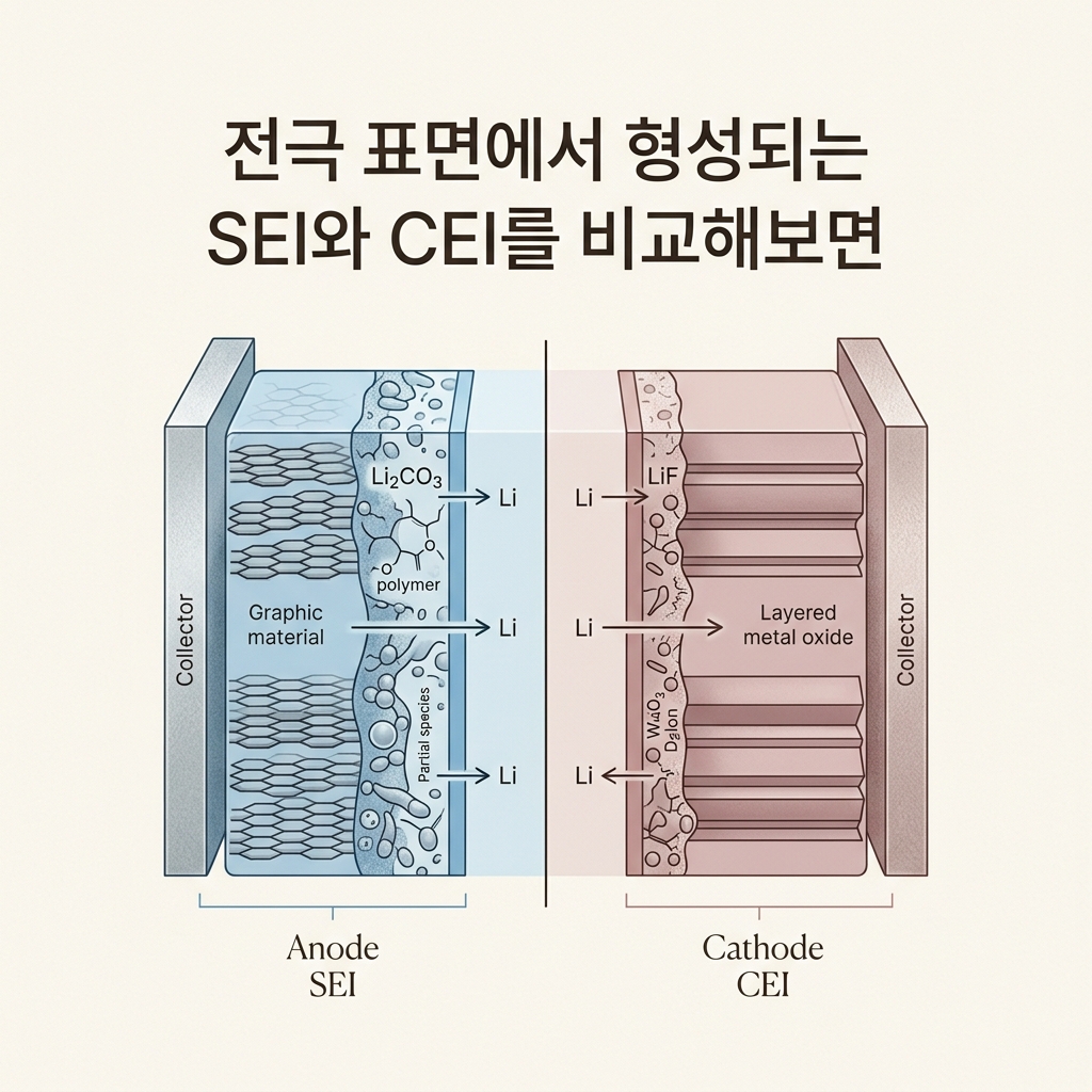 ai thumbnail minimal 전극 표면에서 형성되는 SEI와 CEI를 비교해보면 1790170229